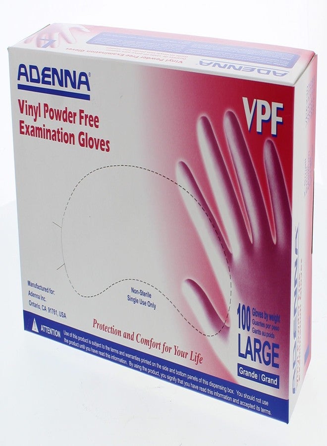 Adenna Vinyl Powder Free Examination Gloves (VPF236) - Image 2